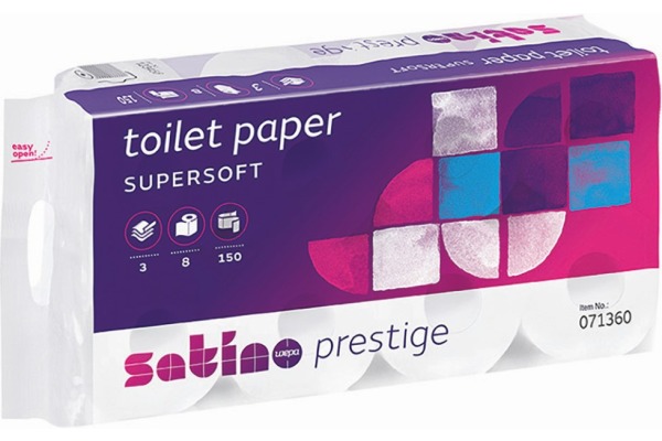 WEPA Toilettenpapier Prestige 600935 150 Coupons, 8 Rollen