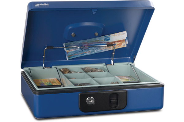 RIEFFEL Geldkassette DeLuxe 4 A13185 30x23x8cm blau