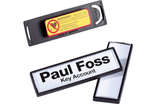 DURABLE Namensschild Clip-Card 67x17mm 813201 25 Stück