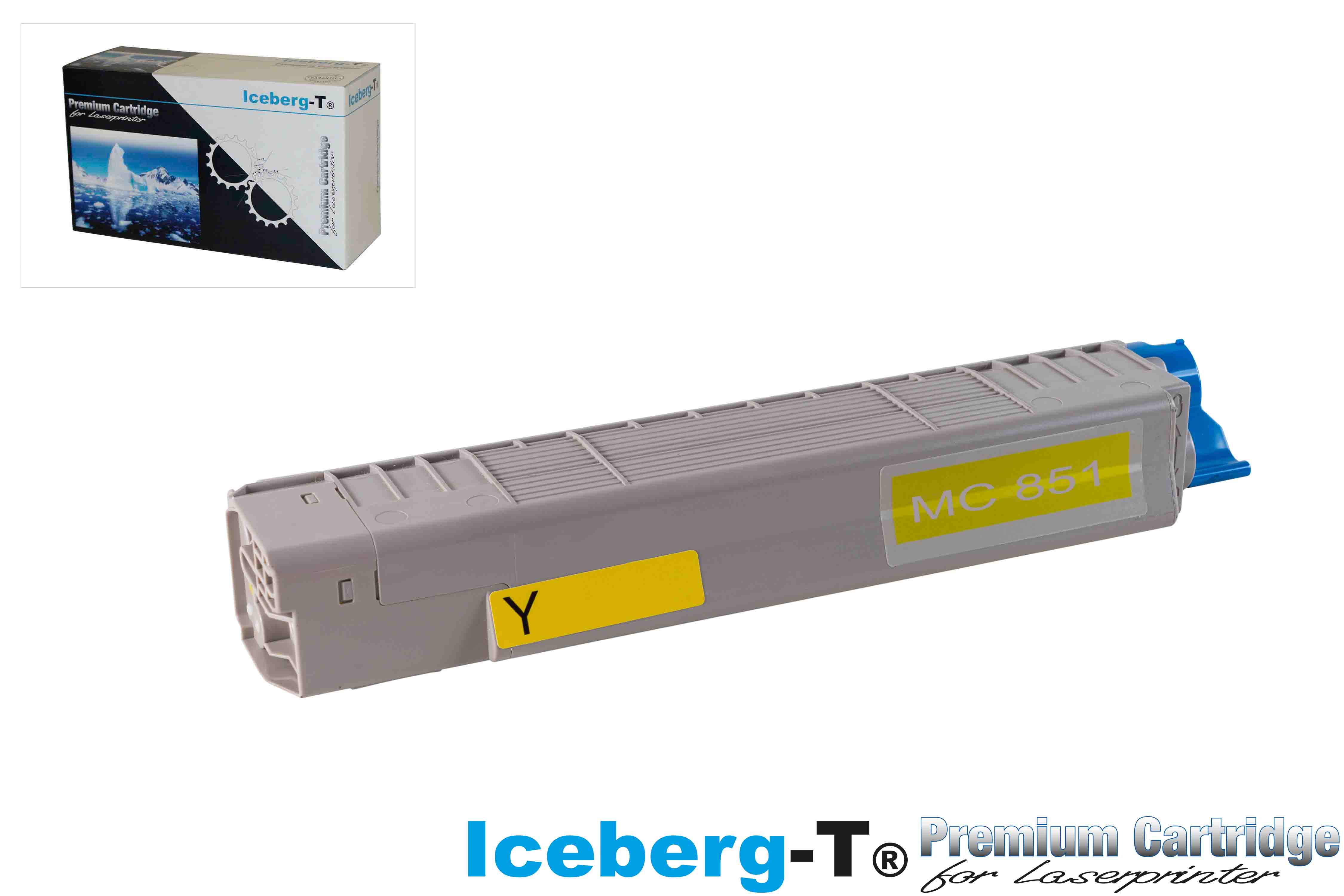 Iceberg-T Toner OKI MC851 / MC861 7'300 Seiten, yellow
