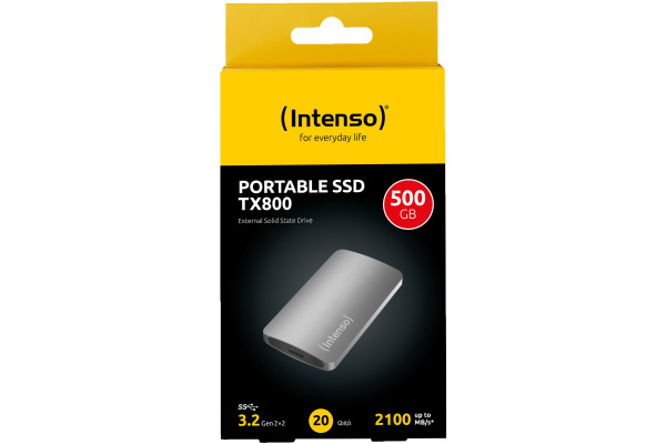 INTENSO External SSD TX800 500GB 3828450 USB 3.2 + Cable 1.8 inch