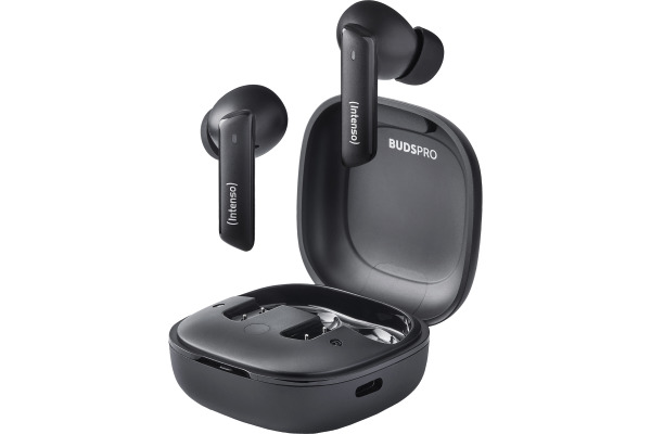INTENSO Buds Pro Wirel. Earphones 3720500 T500AE, Hybrid ANC, Black