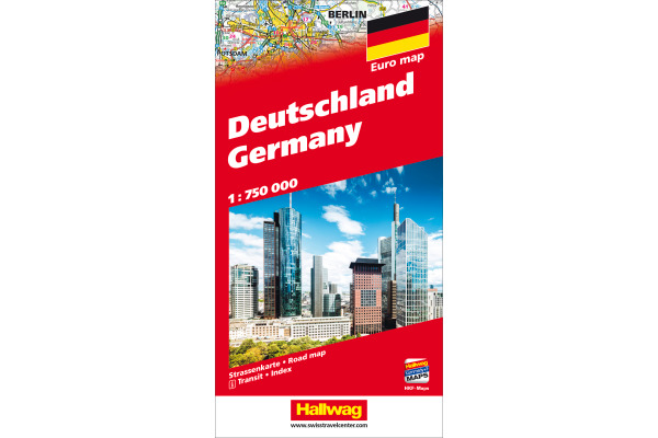 HALLWAG Strassenkarte 382831061 Deutschland (Dis) 1:750'000