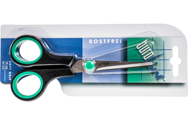 BÜROLINE Schere SoftGrip 14cm 381216 rostfrei