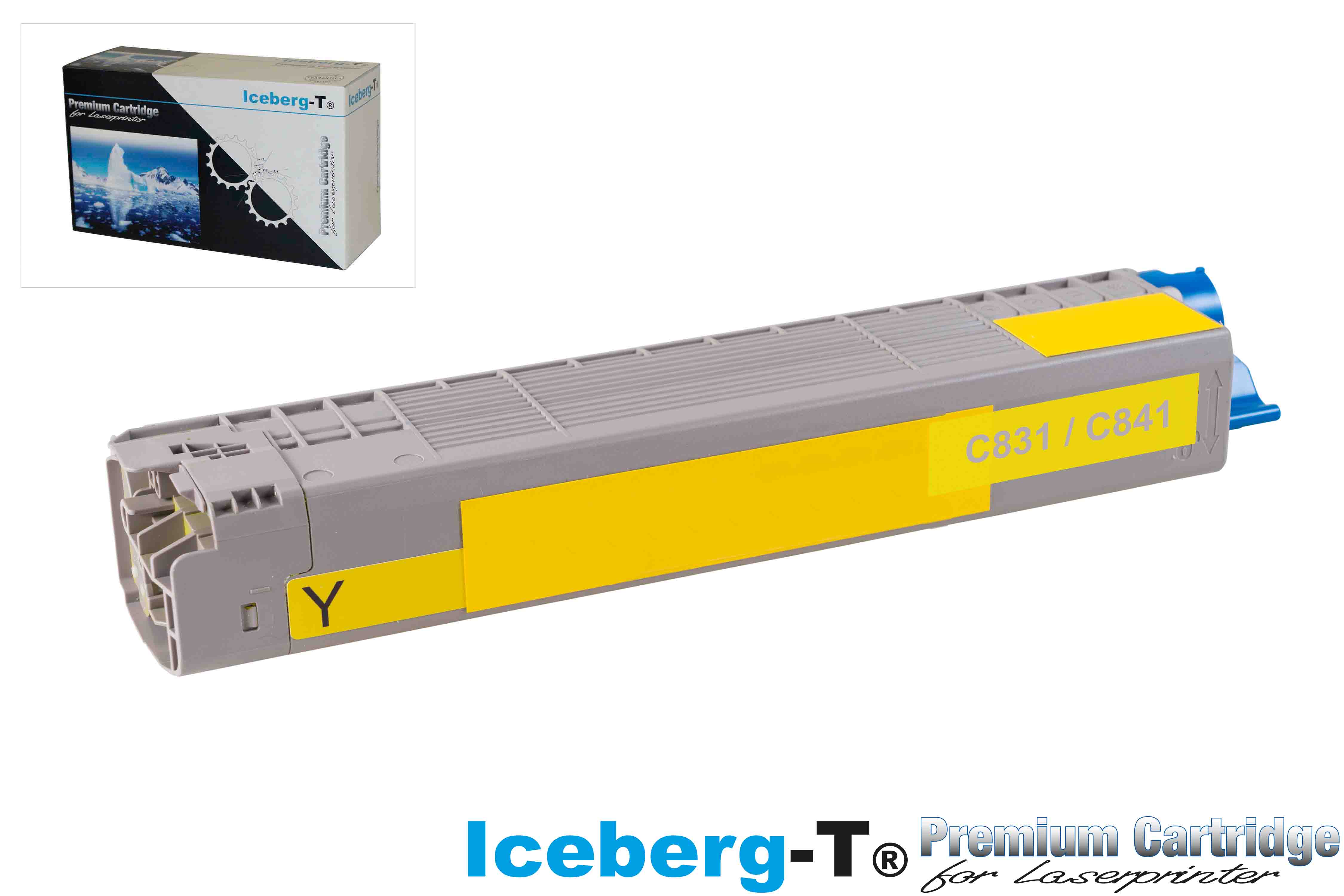 Iceberg-T Toner OKI C831 / C841 10'000 Seiten, yellow