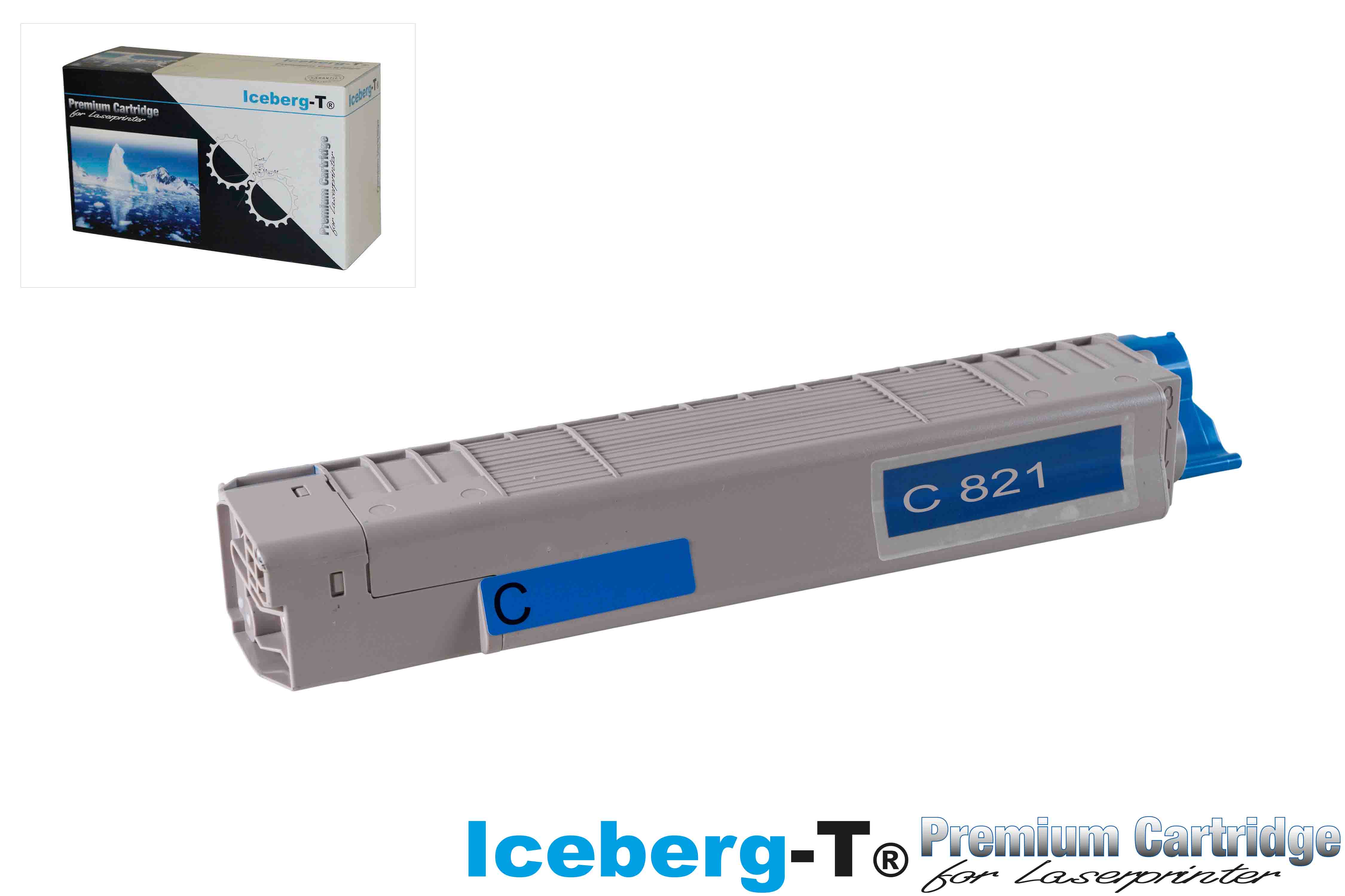 Iceberg-T Toner OKI C801 / C821 7'300 Seiten, cyan
