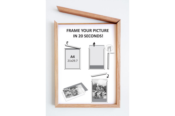 DEBEX Wechselrahmen 13x18cm 01V130180 Holz, magnetisch Eiche