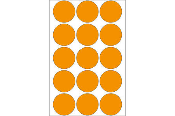 HERMA Etiketten rund 32mm 2274 orange 360 Stück