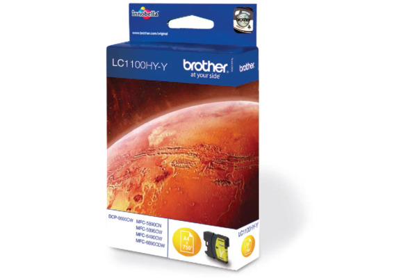 BROTHER Tintenpatrone HY yellow LC-1100HY MFC-6490CW 750 Seiten