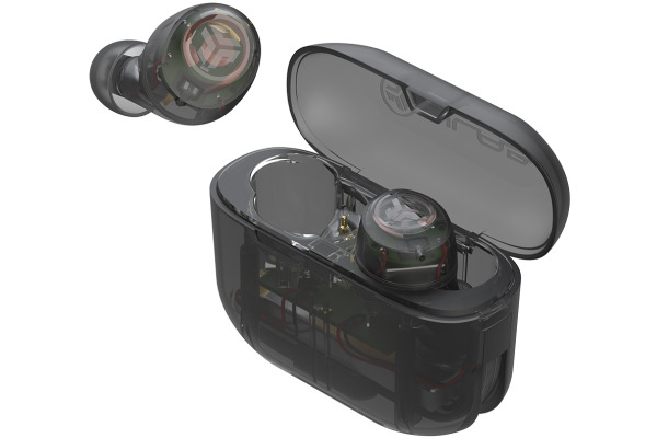 JLAB Go Pop+ Earbuds IEUEBGAIR True Wireless, Clear