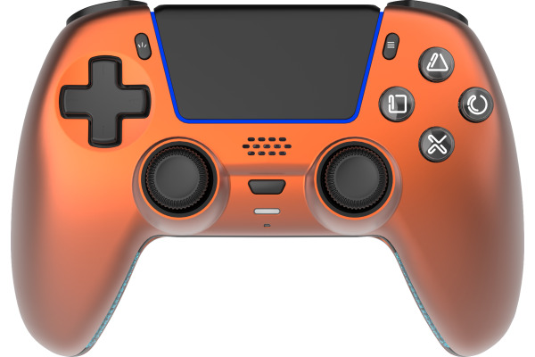 DELTACO Wireless Controller PS5 GAM-199-O with charging dock, Orange