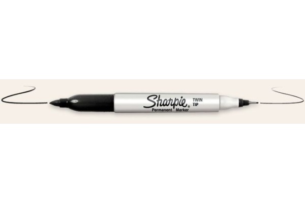 SHARPIE Fineliner Twin Tip 0,3/1mm S0811100 schwarz