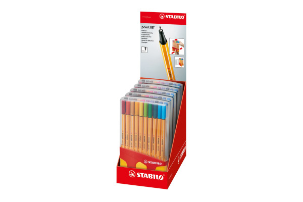 STABILO Fineliner Point 88 0.4mm 8820-03 20 Farben, Box