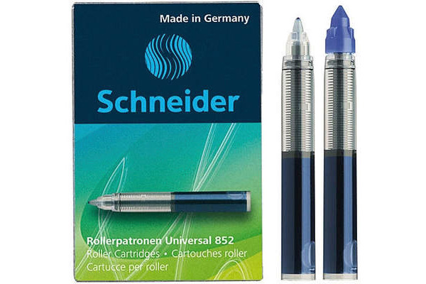 SCHNEIDER Tintenpatrone Breeze 0,3mm 185203 blau, löschbar 5 Stück