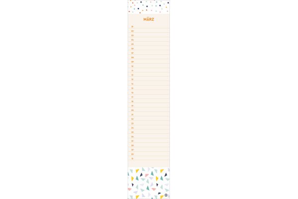 HEYE Geburtstagskalender 23552 Design 7x33cm