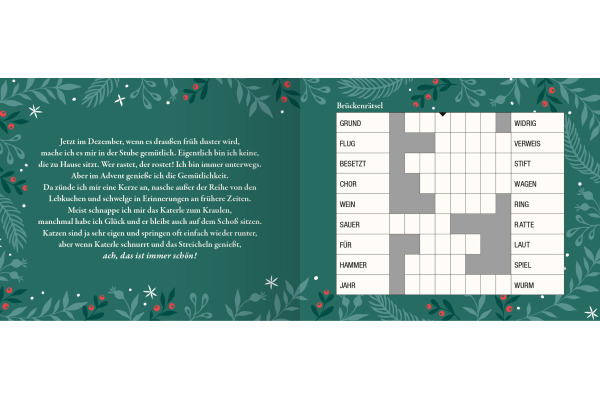 ARS EDITI Adventskalender 15.3x12.6cm 136202 24 Knobelaufgaben