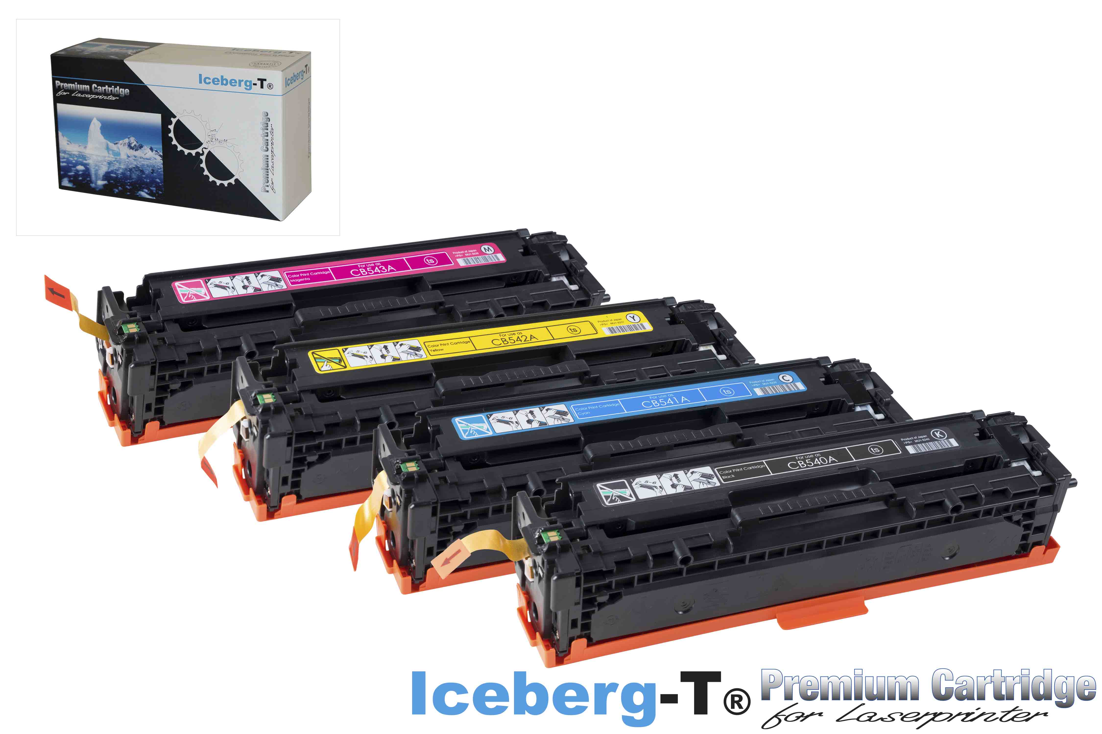 Iceberg-T Toner SET CB540A Set mit allen vier Farben