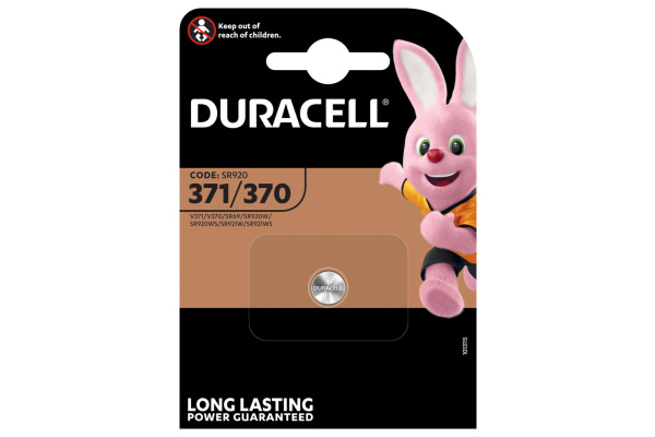 DURACELL Knopfbatterie Specialty 371/370 V371, V370, SR69, SR92, 1.5V
