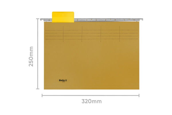 BIELLA Register-Hängemappen-Set A4 27143020U gelb 32x25cm 10 Stück