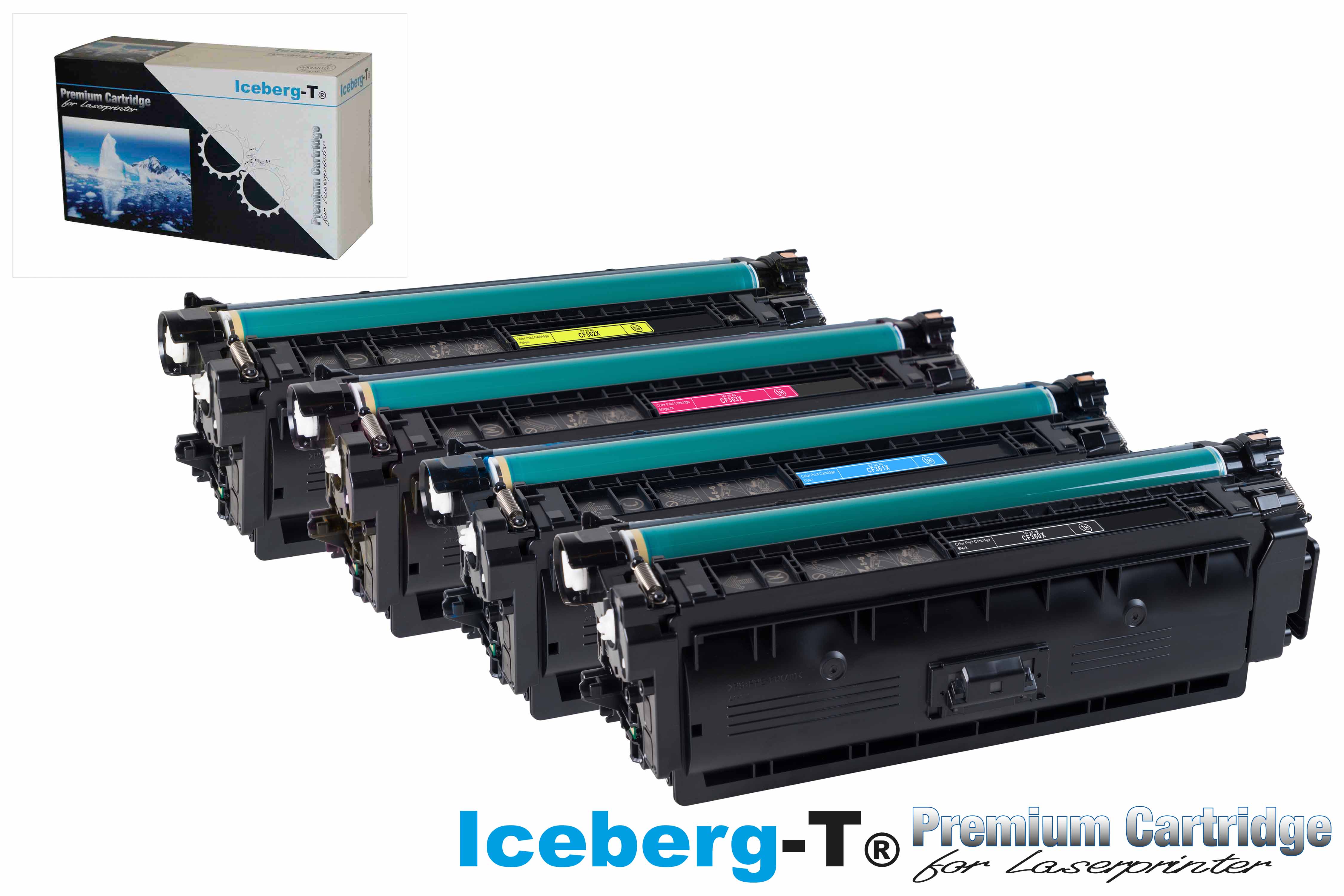 Iceberg-T Toner SET CF360X Set mit allen vier Farben