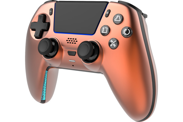 DELTACO Wireless Controller PS5 GAM-199-O with charging dock, Orange