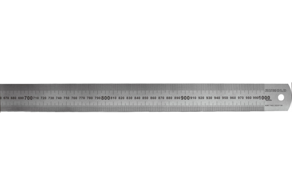 RUMOLD Stahllineal 100cm 323719 0-Punkt Aussenkante schwer