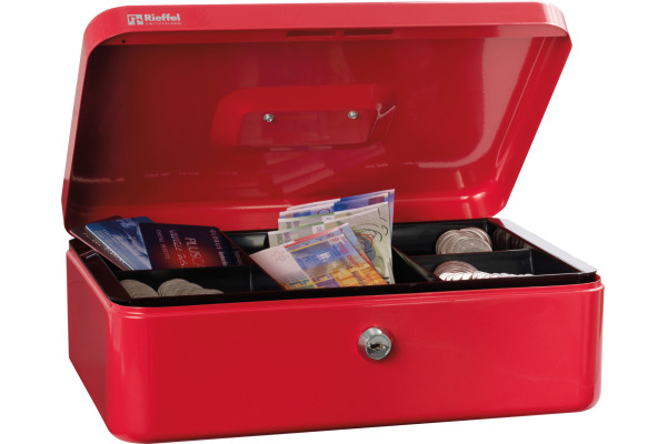 RIEFFEL Geldkassette Valorit A19095 10x30x21,7cm rot