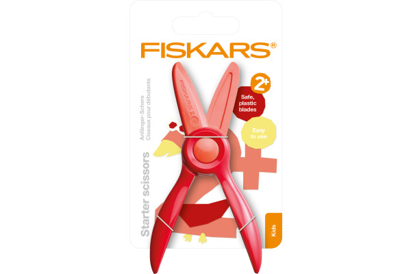 FISKARS Kinderschere 9.5cm 1064065 rot, für Anfänger