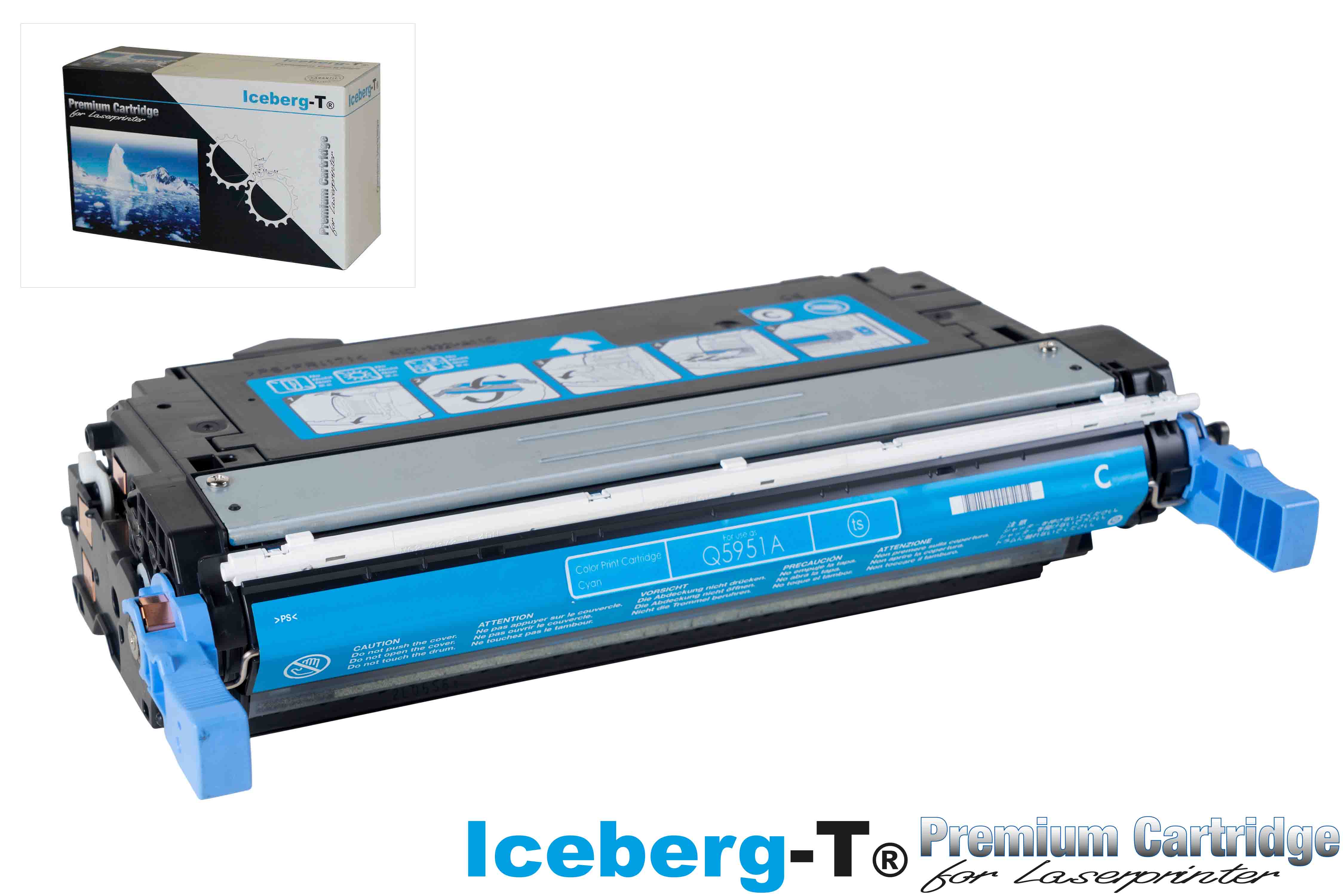 Iceberg-T Toner Q5951A / 643A 10'000 Seiten, cyan