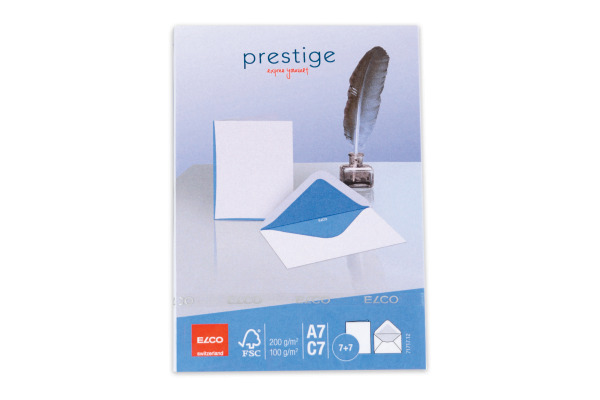 ELCO Couverts/Karten Prestige C7/A7 71717.12 2x7 Stk. blau