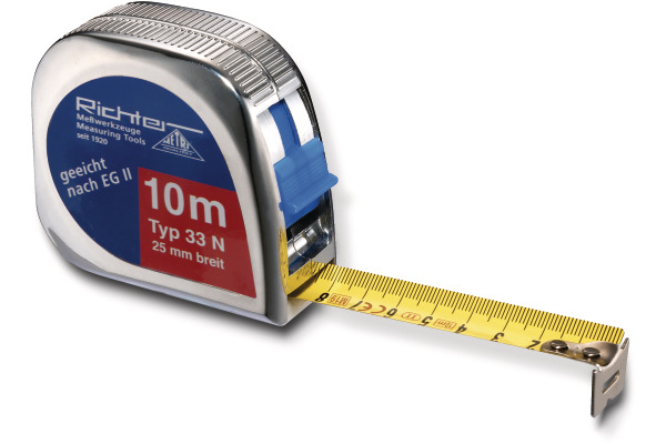 RIEFFEL Rollmeter 10m 1210SB chrom