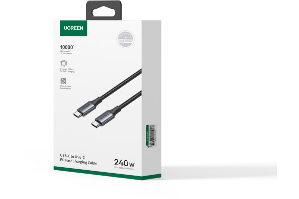UGREEN Cable USB-C-to-USB-C, PD 3.1 90440 Charging&Data (240W), 2m