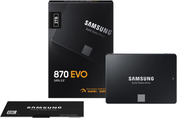 SAMSUNG SSD 870 Evo Series 2TB MZ-77E2T0 SATA III 2.5 V-NAND Basic