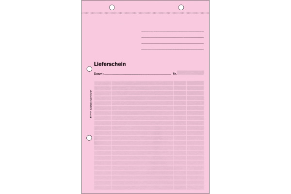 FAVORIT Lieferscheine Express A5 9533EXPRE rot/gelb/weiss 50x3 Blatt