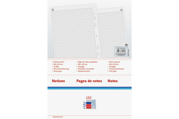 RIDOIDE Timing 3 Notizen kariert 7067451 32 Blatt 7.6x12.7cm