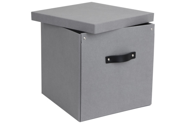BIGSO BOX Aufbewahrungsbox Logan 154133L03 grau 31.5x31.5x31cm