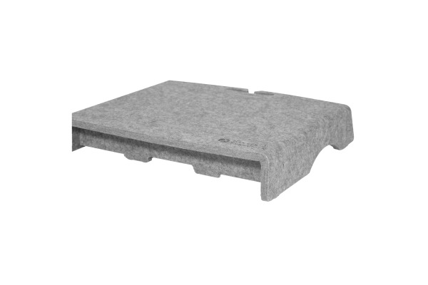 ME-FIRST Monitorständer Q-riser BNEQR50CL 50 Circular grau