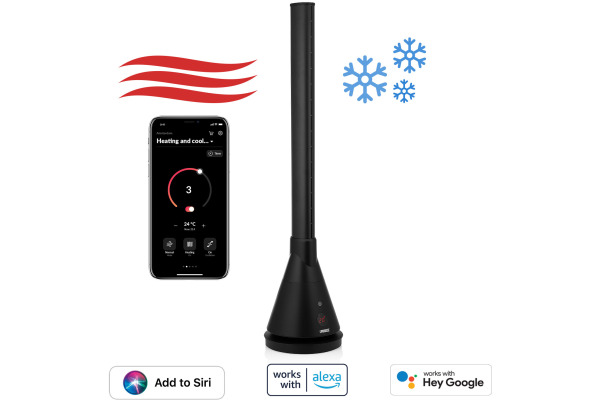 PRINCESS Turmventilator 134870001 mit Heizfunktion 2000W