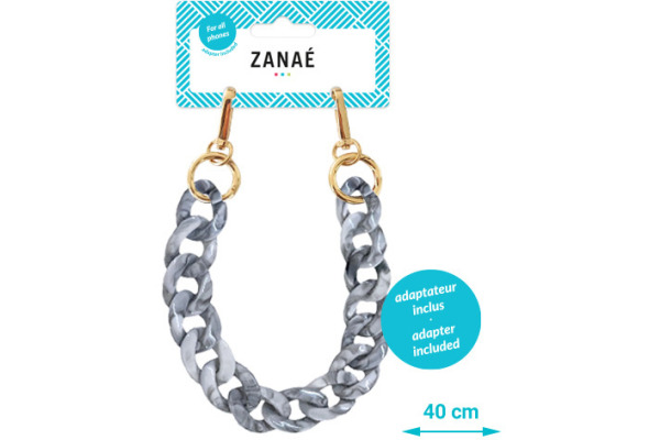 ZANAÉ Phone Wristlace Turtle Grey 17172 Mineral Winter grey