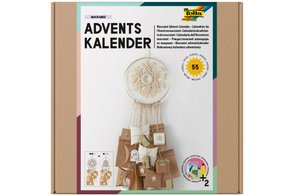 FOLIA Adventskalender 9386 Set Makramee