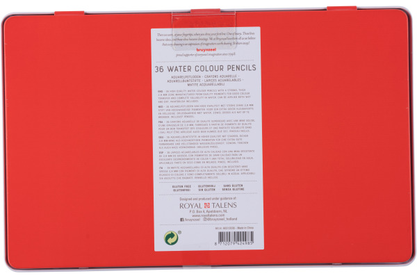 BRUYNZEEL Aquarellfarbstifte Expression 60313036 36 Farben Metalletui