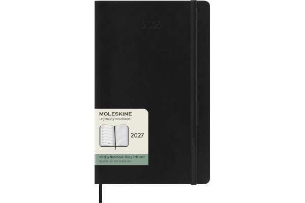 MOLESKINE Agenda Classic Large 2027 DSB12WN3Y 1W/1S schwarz SC 13x21cm