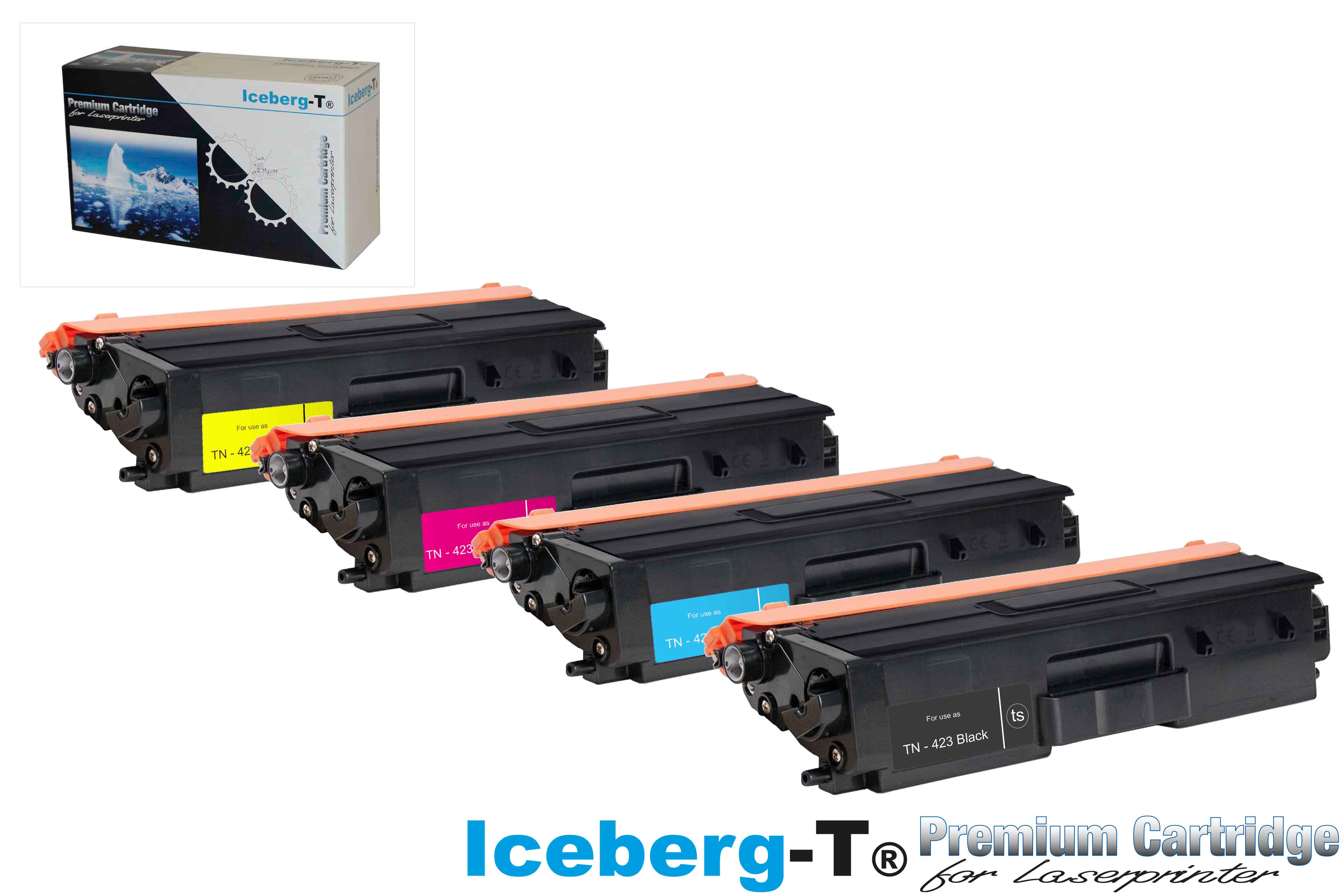 Iceberg-T Toner SET TN-423 Set mit allen vier Farben