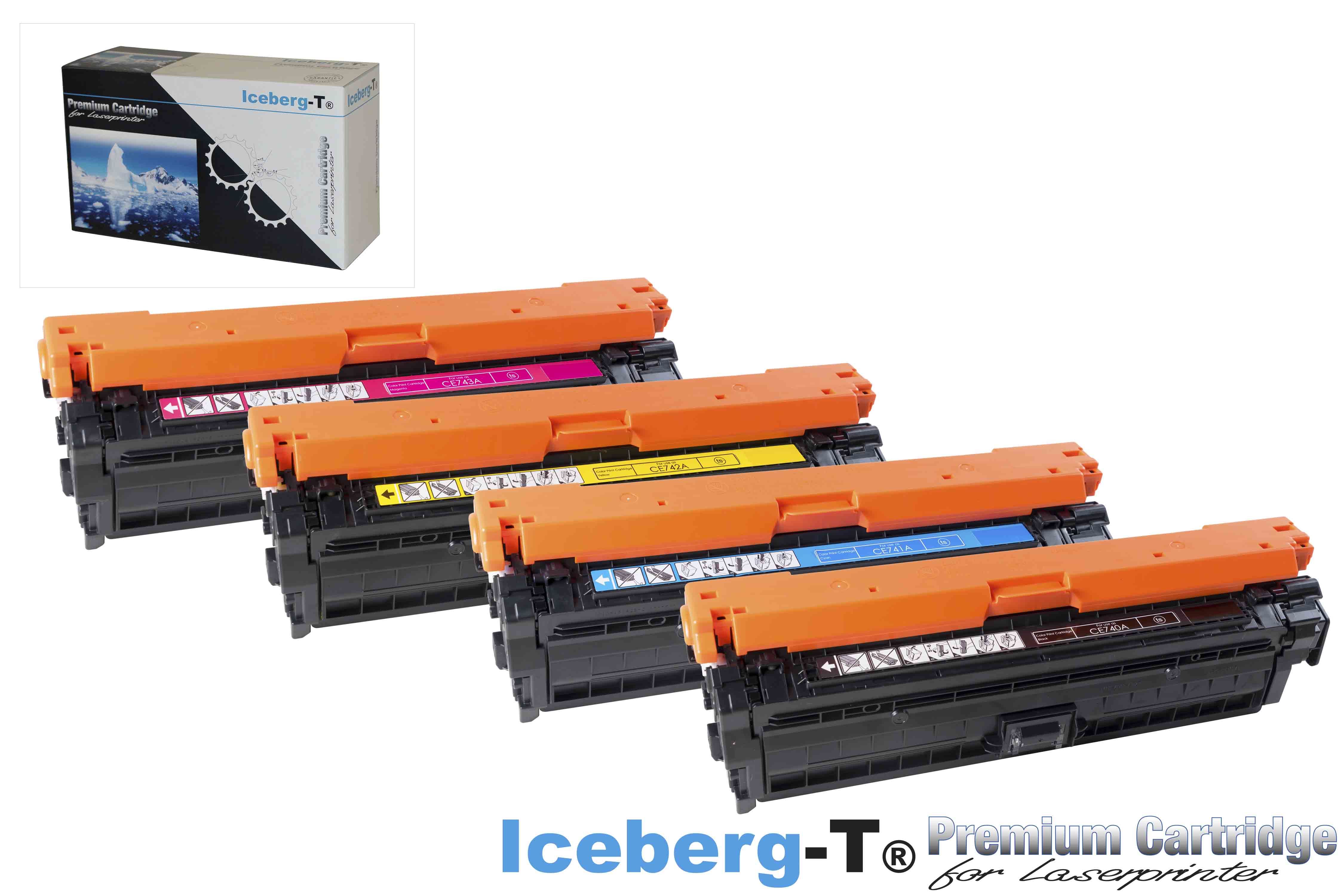 Iceberg-T Toner SET CE740A / 307A Set mit allen vier Farben