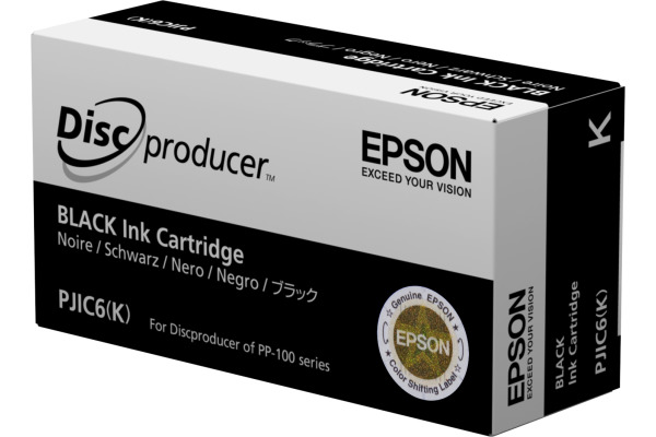 EPSON Tintenpatrone PJIC6 schwarz 30777 Discproducer PP-100 
