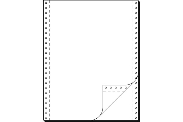 SIGEL Computerpapier blanko 12x240 32242 2-fach,SD,LP 60/57g 1000 Bl.