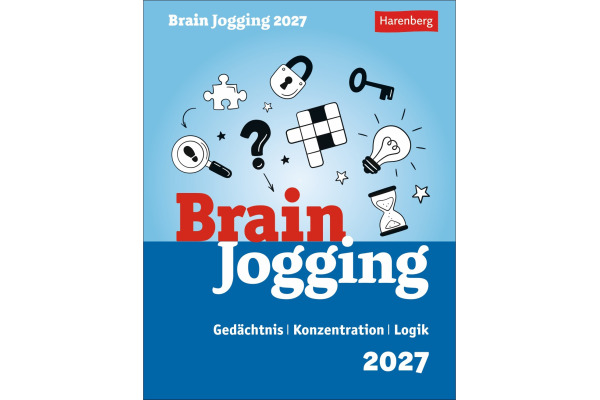 HARENBERG Abreisskalender 2027 210370027 Brain Jogging DE 12.5x16cm