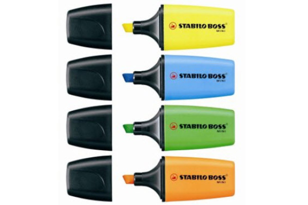 STABILO BOSS Textmarker Mini Box 07/04-01 assortiert 4 Stück