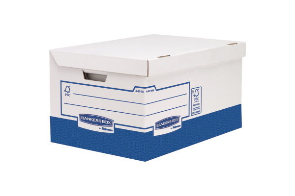 FELLOWES Klappdeckelbox ULTRA 4474601 weiss/blau 37.8x28.7x54.5 cm