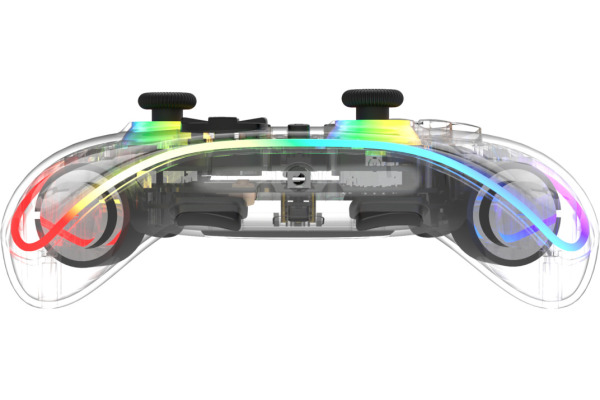 DELTACO Wireless Controller RGB GAM-198-T NSW 2, w.C-button,transp.